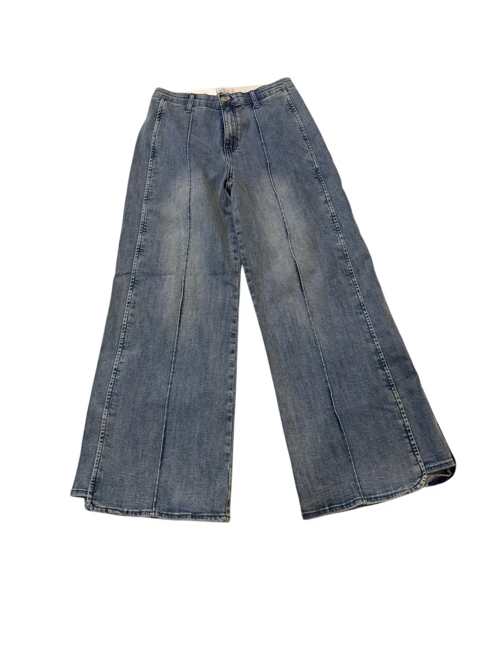 Saige Tummy Control Stretchy Wide Seam Detailed Jeans NWT Size 29